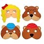 Teaching Resource Sack - Goldilocks & the 3 Bears Story Play Mask Set