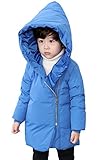 (コ-ランド) Co-land アウターウエア 子供服 ダウンジャケット ダウンコート キッズジャンパー無地 フード 女の子男の子上着 秋冬 男女児綿服 防寒服 冬物 ブルー 120