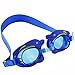Ipow Kids Cute Dolphin Cartoon Seal Swim Goggle,Safety Pool Goggles,Best for Boys and Girls,Blue