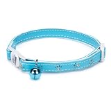 Savvy Tabby Sparkle Paw Cat Collar, Bluebird