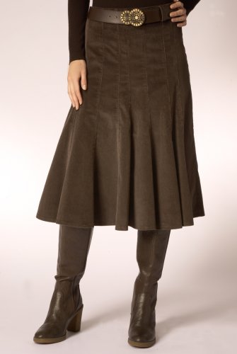 Per Una Cord Panelled Skirt clothing