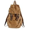 Koolertron nuovo zaino da uomo o da donna in pelle d'epoca tela zaino trekking viaggio tote bag colore: marrone