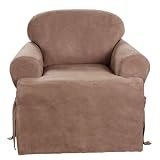 UPC 047293347023 product image for Sure Fit Soft Suede T-Cushion Chair Slipcover, Sable | upcitemdb.com