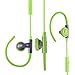 SmartOmni Stereo Earphones with mic, Flexible Earhook Headphones for Your Workout, Sports, and Activity- Made for iPhone iPod iPad Android Smartphone MP3 Players Green