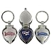 381717 - Louisiana Keychain Metal Heart Locket Case Pack 48