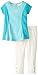 Calvin Klein Baby-Girls Infant Aqua Tunic with White Leggings