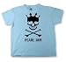 Kids SKY BLUE PEARL JAM T-Shirt, Music Band Tee Shirts for Children, tshirts for Age Size 5-6 years 