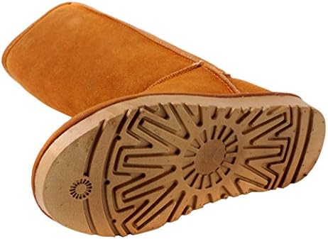 MILANAO Women's Casual Thicken Fluff Knee High Boot(chestnut,8.5)