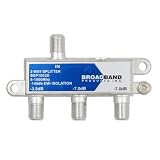 Broadband Pro Series - Commercial Grade 1GHz 3-Way Splitter - 140dB High Isolation