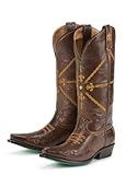 Lane Boots Fleur De Lis in Brown Fashion Cowgirl Boots