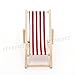 Odoria 1/12 Miniature Beach Chair Dollhouse Outdoor Furniture Accessories, Red