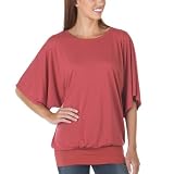 Juniors' Xhilaration Banded Dolman Top - Picante Red