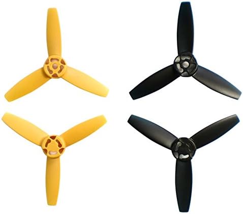 Haibei Upgrade Rotor Propellers for Parrot Bebop Drone 3.0 Rc Quadcopter Main Blades Propel Rc Quadcopter Accessories Yellow &Black 4pcs
