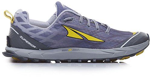 Altra Men's Superior 2 running Shoe, Silver/Cyberyellow, 8 M US