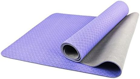 Dirky Non-Slip Yoga Mat, Extra Long, 6mm Thick ,Durable Pilates Yoga Mat and Exercise Mat;100% TPE And Nature Rubber,Eco-Friendly without Chemical Smell;with Carrying Bag.