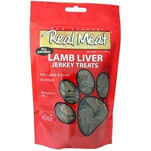 REAL MEAT TREATS DOG LAMB LIVER 12 OZ