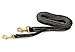 Leerburg Black Latigo Leather Prong Collar Leash – 6' x 3/4