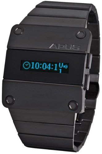 APUS Beta Solid Blue Montre OLED pour Hommes Deuxieme Fuseau Horaire