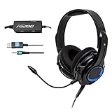 Syba Rumble Effect Gaming Headset - GamesterGear Cruiser P3210 (((Rumble))) Effect 2.1 Amplified Stereo Gaming Headset with Detachable Boom Microphone for PlayStation 3 / PlayStation 4 Console, Built-in Amplifier / Bass with 