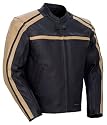 Tour Master Coaster II Leather Motorcycle Jackets - Black/Brown XXX-Large