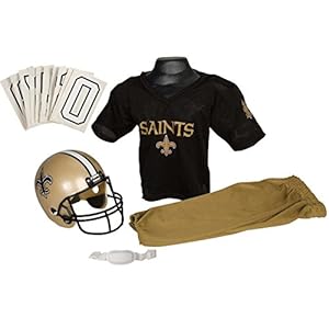 Franklin Sports NFL New Orleans Saints Deluxe Youth Uniform Set, Medium