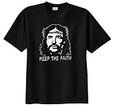 Jesus Keeping the Faith T-Shirt (Big and Tall and Regular Sizes)