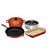 Le Creuset Cast Iron, Steamer and Stoneware Gift Set, 4 Piece, Volcanic