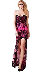 Junior Lace High-Low-Hem Sweetheart Mermaid Prom Dress/Party Dress 