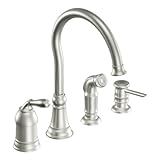 Moen Lindley ca87008csl Classic stainless one-handle high arc kitchen faucet