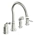 Moen Lindley ca87008csl Classic stainless one-handle high arc kitchen faucet