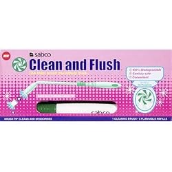 Sabco Clean And Flush Toilet Brush Cleaning System