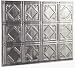 Acoustic Ceiling D51-21 Panel Traditional 4 Cross Hatch Silver