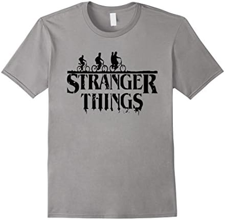 Men's Stranger a Things T-shirts Medium Slate