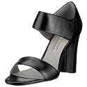 Buffalo London 307-16158 denver leather black 01, Damen Sandalen/Fashion-Sandalen, schwarz, (black 1)