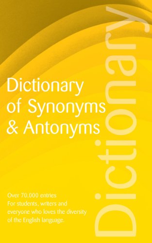 Wordsworth Dictionary of Synonyms & Antonyms (Wordsworth Reference) (Wordsworth Collection) under Synonyms & Antonyms in The Books Store