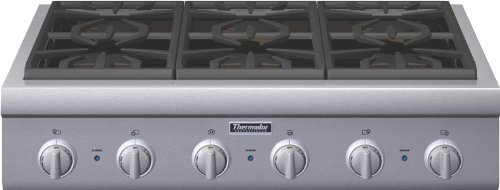Thermador Professional Series PCG366G 36 Pro-Style Gas Rangetop 6 Pedestal Star Burners