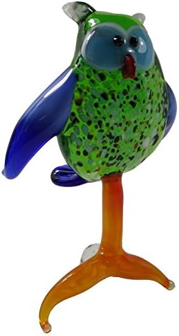 Imaginative Hand Blown Art Glass Figurine Owl Height 4"