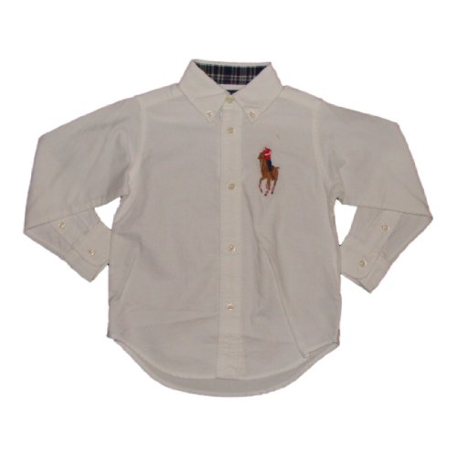 Ralph Lauren Boys Classic Oxford Shirt w/ Large Polo Pony All Sizes