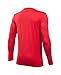 Under Armour Boys Breakthrough Logo Long Sleeve Tee, Red, Youth Medium