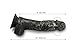 Letsgasm Black & White Swirlz Handmade Silicone Dildo