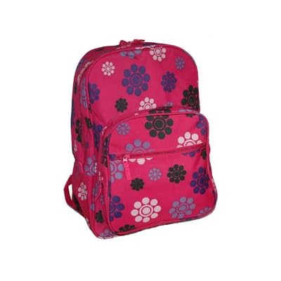 Gerbera a4 floral student backpack gym bag