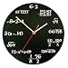 Pop Quiz Wall Clock Math Equations Blackboard