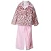 Toddler Little Girl Fall Clothes CHEETAH Faux Fur Coat 3 Piece Set BT KIDS 2T-6X