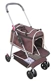  : Deluxe 3 in 1 Pet Stroller w/ Detatchable Carrier