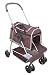 Deluxe 3 in 1 Pet Stroller w/ Detatchable Carrier