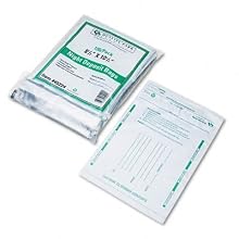 Quality Park Poly Night Deposit Bags, 8.5 x 10.5 Inches, White, Pack of 100 (45224)
