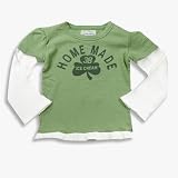 Gold Rush - Girl Long Sleeve Top, Olive, Ivory (Size 4)