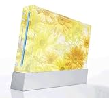Yellow Flowers Decorative Protector Skin Decal Sticker for Nintendo Wii Con ....