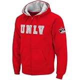 UNLV Runnin' Rebels Red Classic Twill II Full Zip Hoodie Sweatshirt (Large)