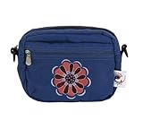 ERGObaby Front Pouch - Organic Twill Blue with applique